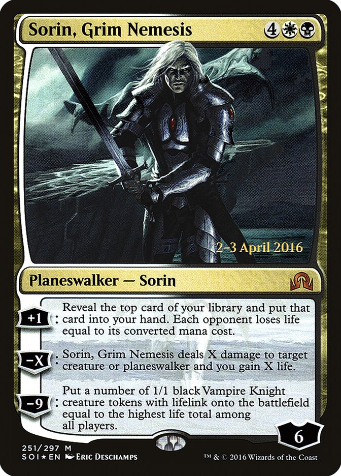 Sorin, Grim Nemesis [Shadows over Innistrad Prerelease Promos] | Shuffle n Cut Hobbies & Games