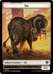 Phyrexian Golem // Ox Double-Sided Token [Commander Masters Tokens] | Shuffle n Cut Hobbies & Games