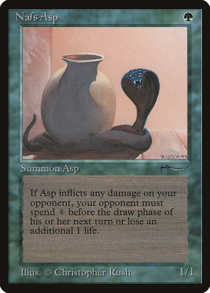 Nafs Asp (Dark Mana Cost) [Arabian Nights] | Shuffle n Cut Hobbies & Games