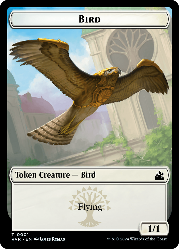 Bird // Angel (0002) Double-Sided Token [Ravnica Remastered Tokens] | Shuffle n Cut Hobbies & Games