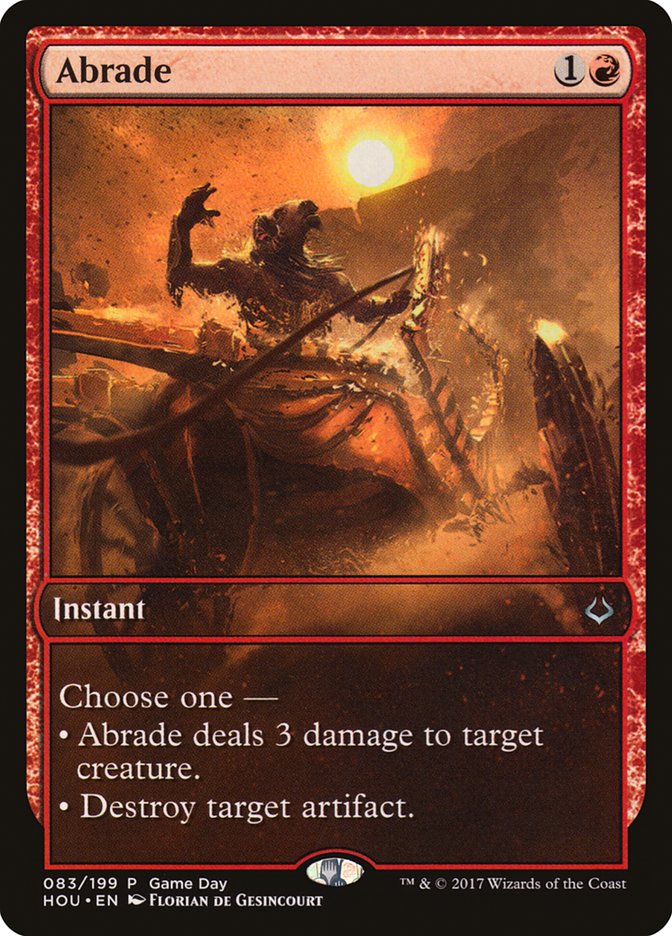 Abrade (Game Day) [Hour of Devastation Promos] | Shuffle n Cut Hobbies & Games