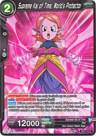 Supreme Kai of Time, World's Protector [BT3-113] | Shuffle n Cut Hobbies & Games
