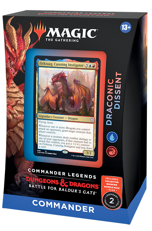 Battle for Baldur's Gate COMMANDER DECKS - DRAGONIC DISSENT | Shuffle n Cut Hobbies & Games