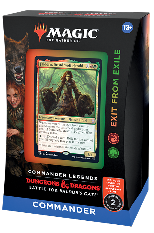 Battle for Baldur's Gate COMMANDER DECKS - EXIT FROM EXILE | Shuffle n Cut Hobbies & Games