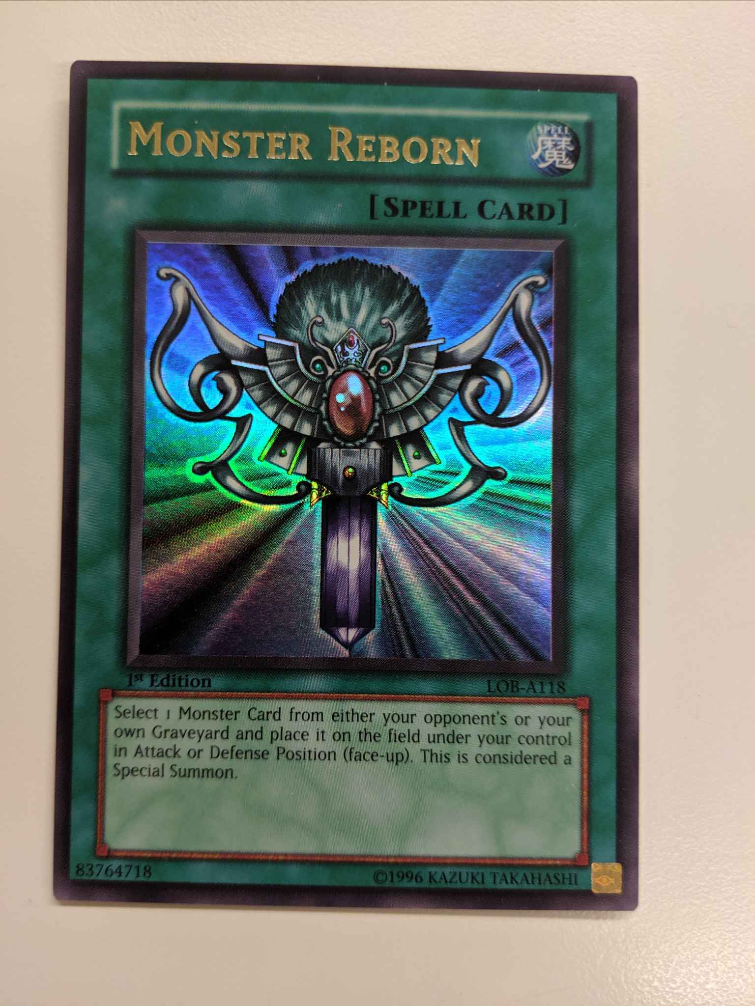 Monster Reborn [LOB-A118] Ultra Rare (Australian Print) | Shuffle n Cut Hobbies & Games
