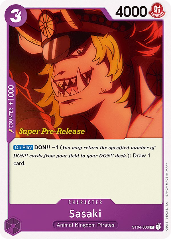 Sasaki [Super Pre-Release Starter Deck: Animal Kingdom Pirates] | Shuffle n Cut Hobbies & Games