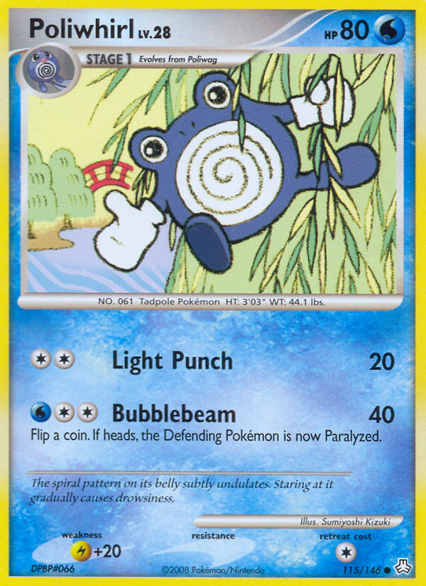 Poliwhirl (115/146) [Diamond & Pearl: Legends Awakened] | Shuffle n Cut Hobbies & Games
