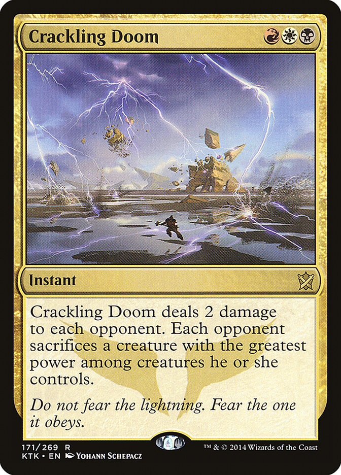 Crackling Doom [Khans of Tarkir] | Shuffle n Cut Hobbies & Games