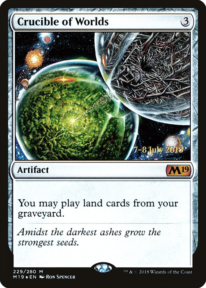 Crucible of Worlds [Core Set 2019 Prerelease Promos] | Shuffle n Cut Hobbies & Games
