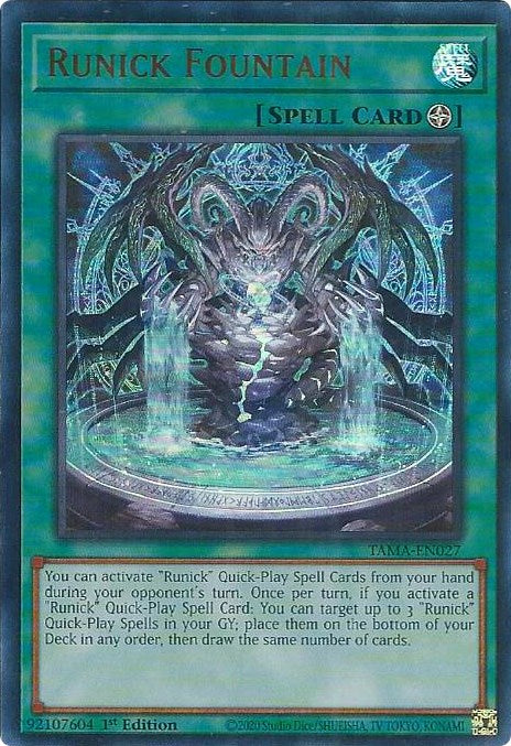 Runick Fountain [TAMA-EN027] Ultra Rare | Shuffle n Cut Hobbies & Games