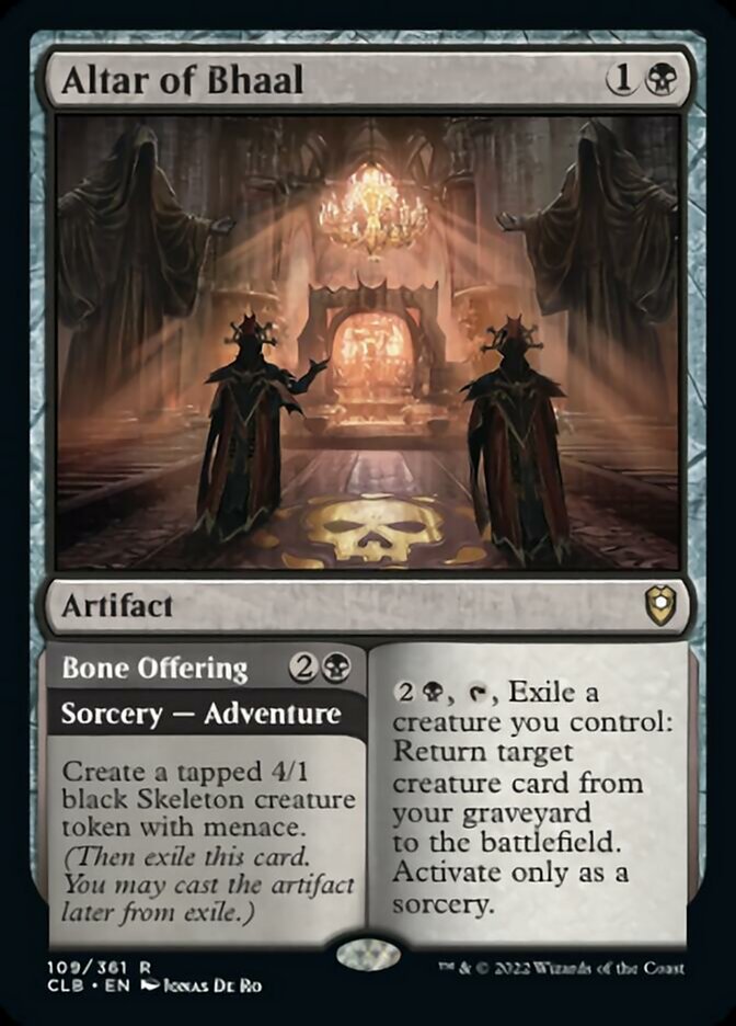Altar of Bhaal // Bone Offering [Commander Legends: Battle for Baldur's Gate] | Shuffle n Cut Hobbies & Games