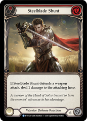 Steelblade Shunt (Red) [U-WTR126] (Welcome to Rathe Unlimited)  Unlimited Rainbow Foil | Shuffle n Cut Hobbies & Games