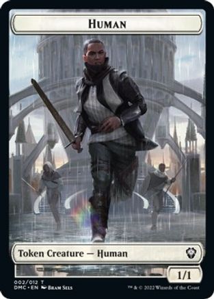 Human // Snake Double-Sided Token [Dominaria United Commander Tokens] | Shuffle n Cut Hobbies & Games