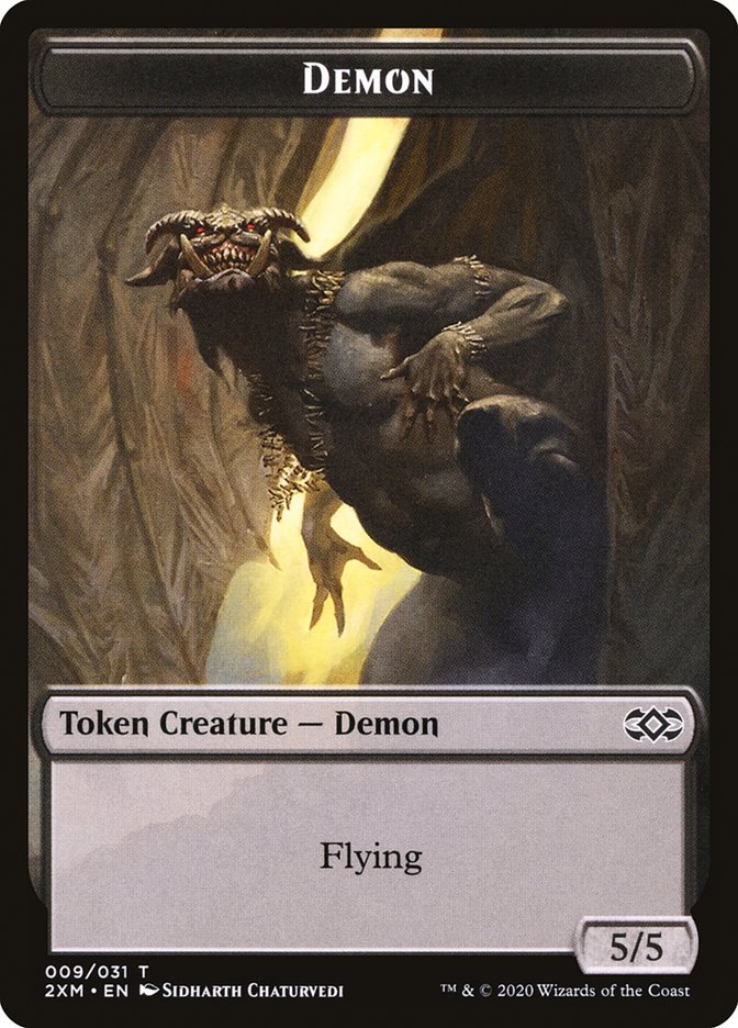 Demon Token [Double Masters Tokens] | Shuffle n Cut Hobbies & Games