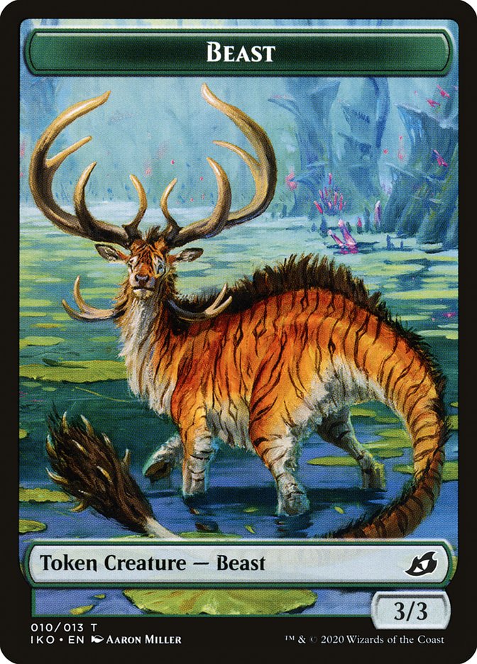 Beast Token [Ikoria: Lair of Behemoths Tokens] | Shuffle n Cut Hobbies & Games