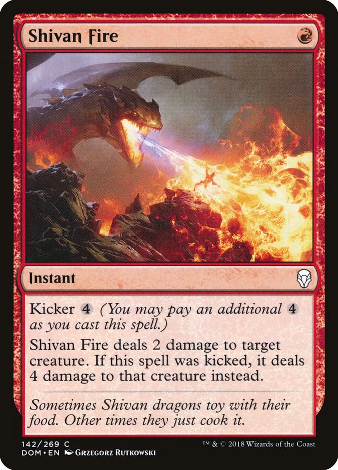 Shivan Fire [Dominaria] | Shuffle n Cut Hobbies & Games