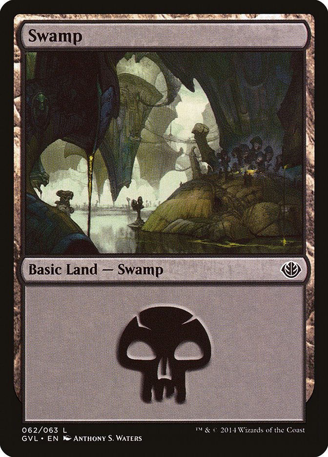 Swamp (62) (Garruk vs. Liliana) [Duel Decks Anthology] | Shuffle n Cut Hobbies & Games
