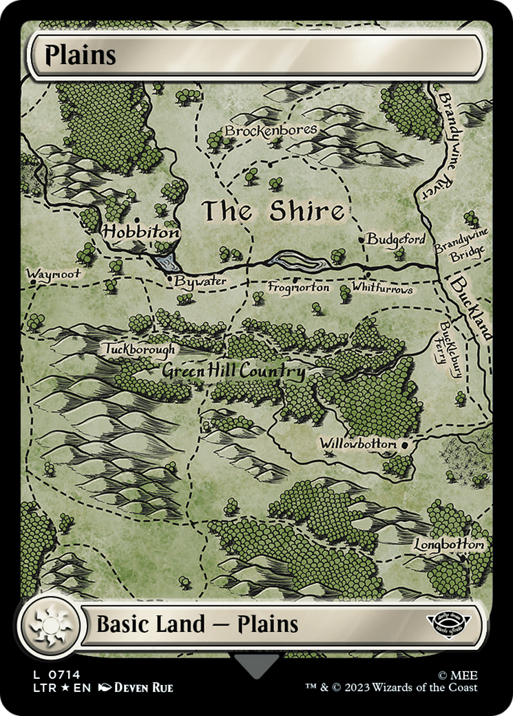Plains (0714) (Surge Foil) [The Lord of the Rings: Tales of Middle-Earth] | Shuffle n Cut Hobbies & Games