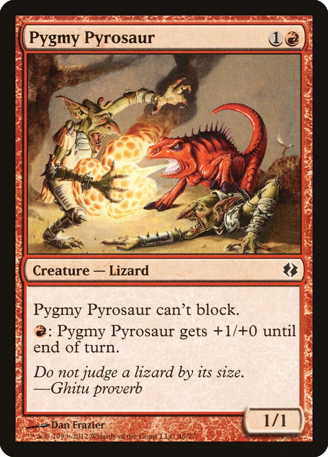 Pygmy Pyrosaur [Duel Decks: Venser vs. Koth] | Shuffle n Cut Hobbies & Games