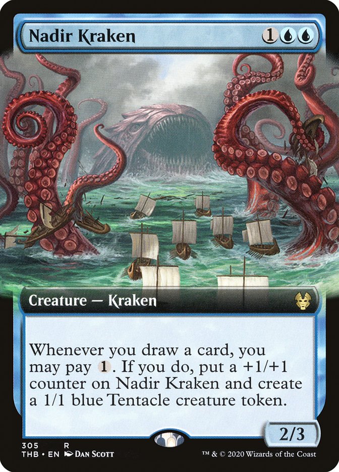 Nadir Kraken (Extended Art) [Theros Beyond Death] | Shuffle n Cut Hobbies & Games