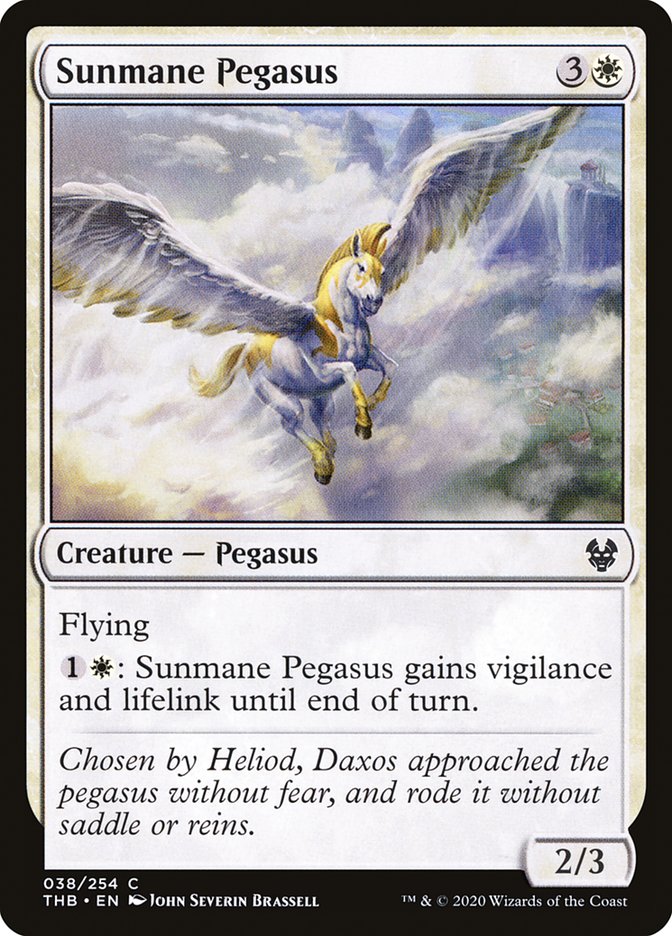Sunmane Pegasus [Theros Beyond Death] | Shuffle n Cut Hobbies & Games