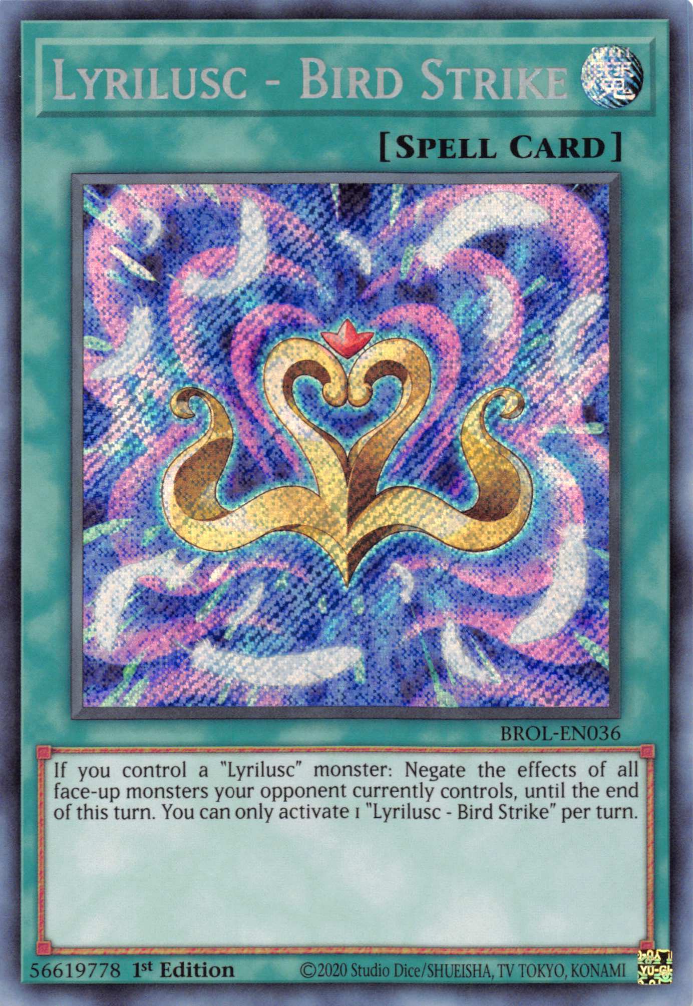 Lyrilusc - Bird Strike [BROL-EN036] Secret Rare | Shuffle n Cut Hobbies & Games