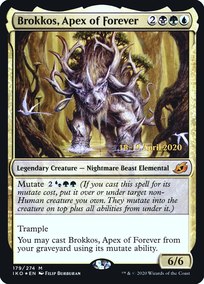 Brokkos, Apex of Forever [Ikoria: Lair of Behemoths Prerelease Promos] | Shuffle n Cut Hobbies & Games