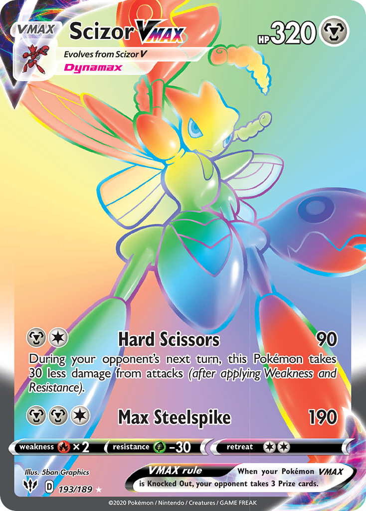 Scizor VMAX (193/189) [Sword & Shield: Darkness Ablaze] | Shuffle n Cut Hobbies & Games