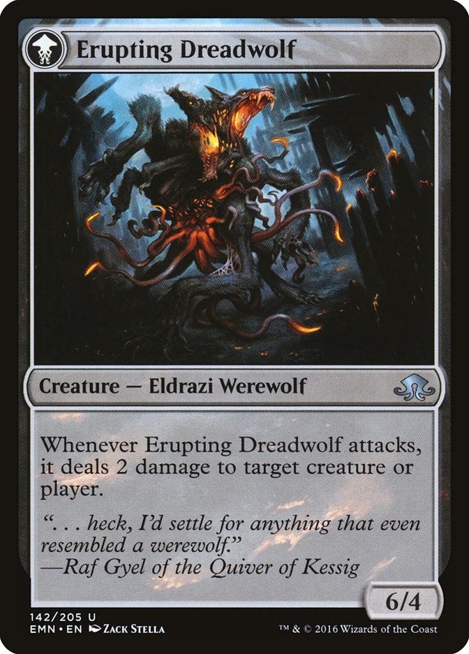Smoldering Werewolf // Erupting Dreadwolf [Eldritch Moon] | Shuffle n Cut Hobbies & Games