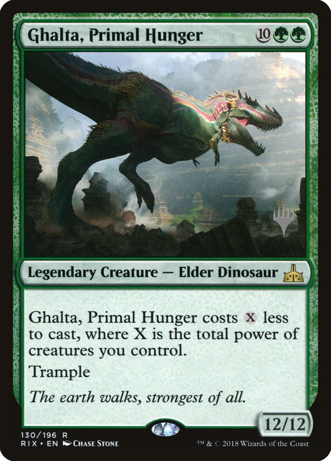 Ghalta, Primal Hunger (Promo Pack) [Rivals of Ixalan Promos] | Shuffle n Cut Hobbies & Games