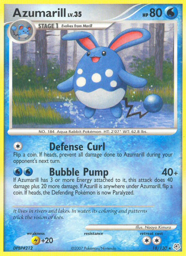 Azumarill (18/130) [Diamond & Pearl: Base Set] | Shuffle n Cut Hobbies & Games