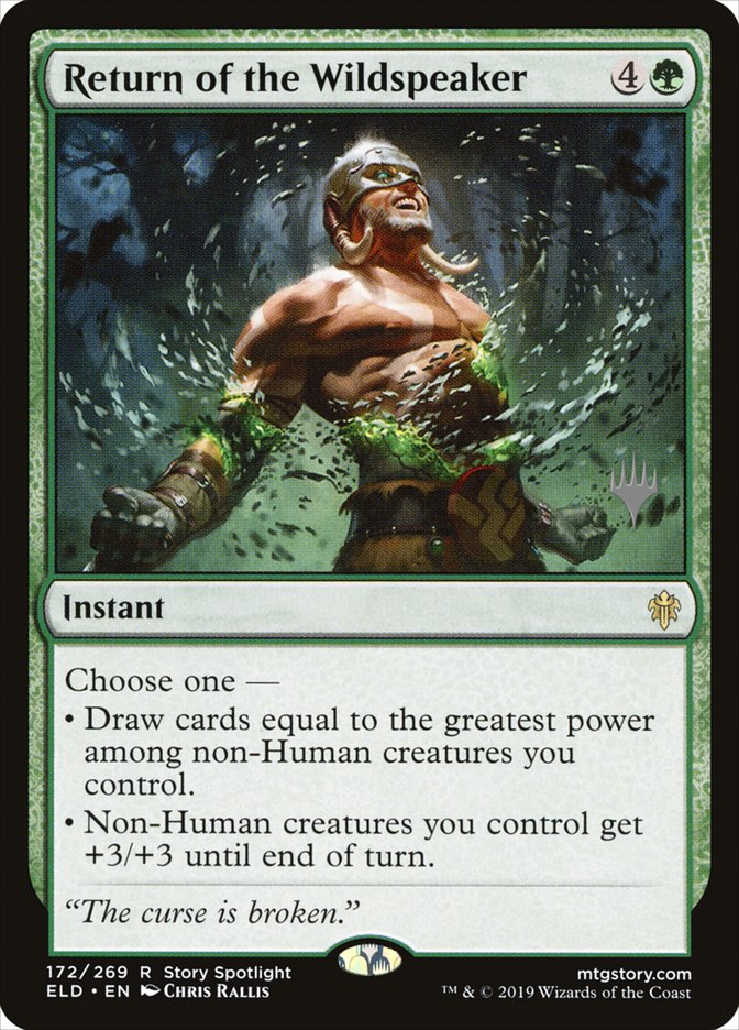 Return of the Wildspeaker (Promo Pack) [Throne of Eldraine Promos] | Shuffle n Cut Hobbies & Games