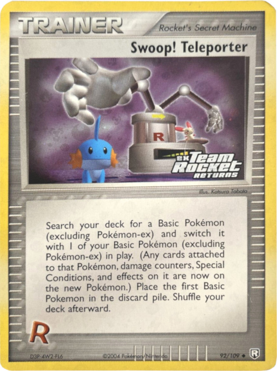 Swoop! Teleporter (92/109) (Stamped) [EX: Team Rocket Returns] | Shuffle n Cut Hobbies & Games