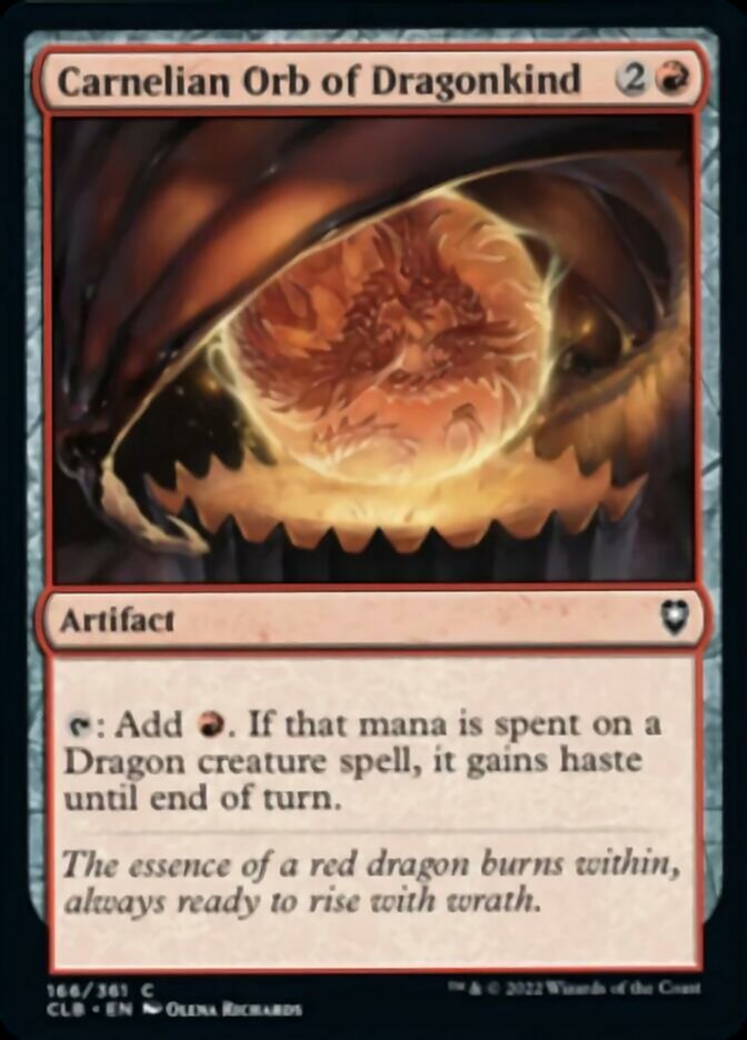 Carnelian Orb of Dragonkind [Commander Legends: Battle for Baldur's Gate] | Shuffle n Cut Hobbies & Games