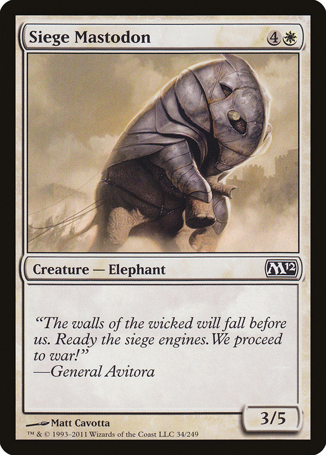 Siege Mastodon [Magic 2012] | Shuffle n Cut Hobbies & Games