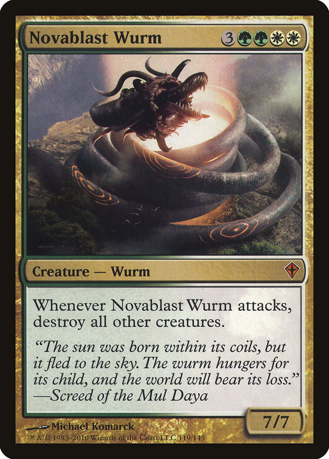 Novablast Wurm [Worldwake] | Shuffle n Cut Hobbies & Games