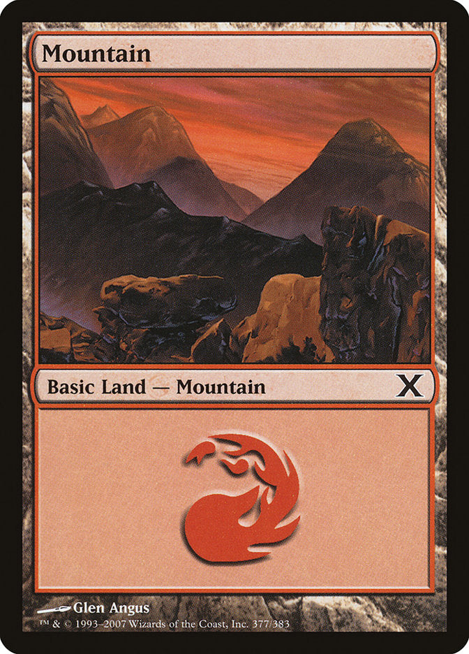 Mountain (377) [Tenth Edition] | Shuffle n Cut Hobbies & Games