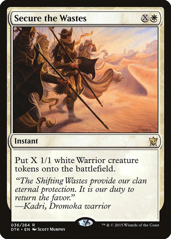 Secure the Wastes [Dragons of Tarkir] | Shuffle n Cut Hobbies & Games