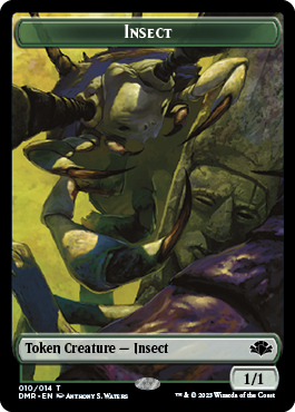 Insect Token [Dominaria Remastered Tokens] | Shuffle n Cut Hobbies & Games