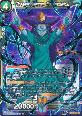 Oceanus Shenron, the Anemancer [BT12-113] | Shuffle n Cut Hobbies & Games