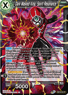 Dark Masked King, Spirit Resonance (Starter Deck - Darkness Reborn) (SD16-02) [Cross Spirits] | Shuffle n Cut Hobbies & Games