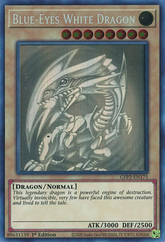 Blue-Eyes White Dragon [GFP2-EN175] Ghost Rare | Shuffle n Cut Hobbies & Games