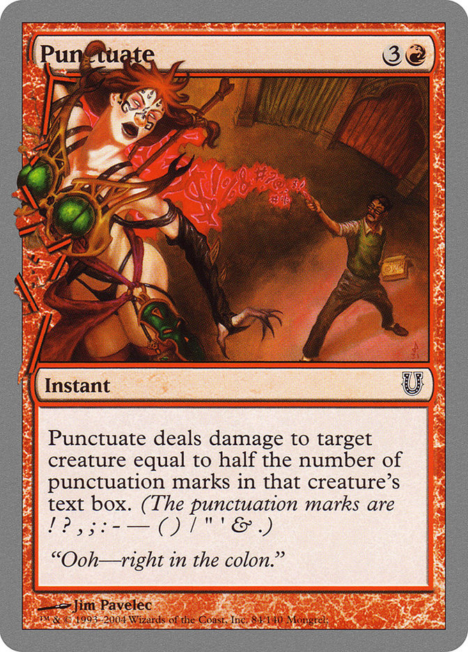 Punctuate [Unhinged] | Shuffle n Cut Hobbies & Games