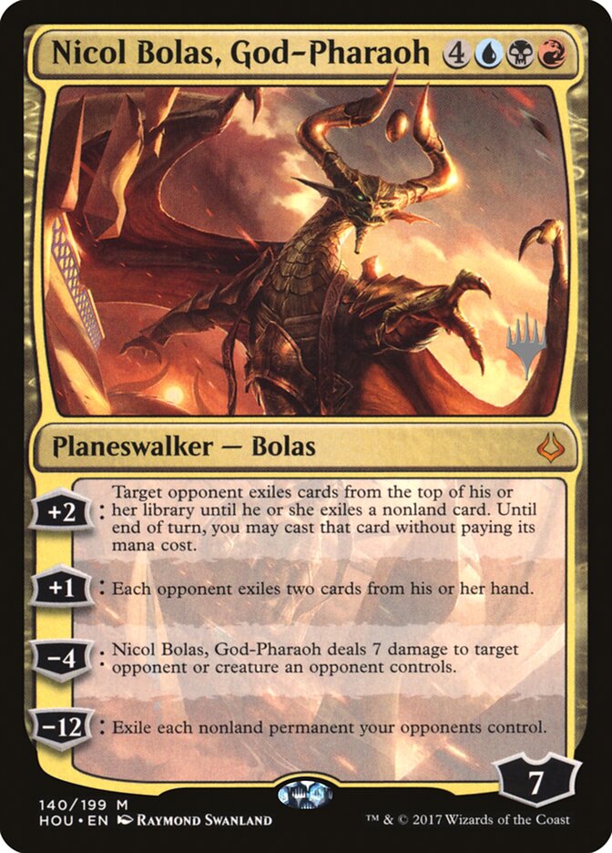 Nicol Bolas, God-Pharaoh (Promo Pack) [Hour of Devastation Promos] | Shuffle n Cut Hobbies & Games