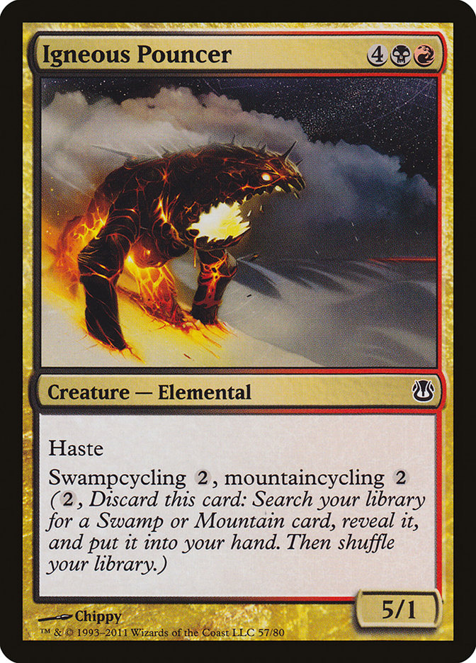 Igneous Pouncer [Duel Decks: Ajani vs. Nicol Bolas] | Shuffle n Cut Hobbies & Games