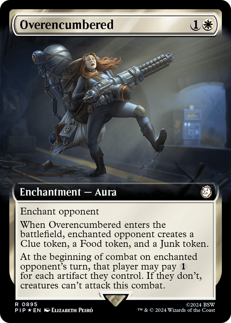 Overencumbered (Extended Art) (Surge Foil) [Fallout] | Shuffle n Cut Hobbies & Games