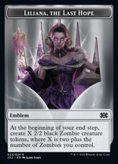 Liliana, the Last Hope Emblem // Spirit (002) Double-Sided Token [Double Masters 2022 Tokens] | Shuffle n Cut Hobbies & Games