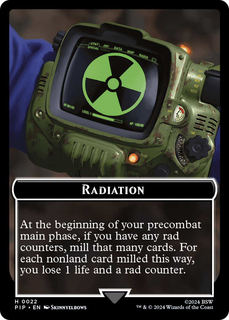 Radiation // Soldier (0010) Double-Sided Token [Fallout Tokens] | Shuffle n Cut Hobbies & Games