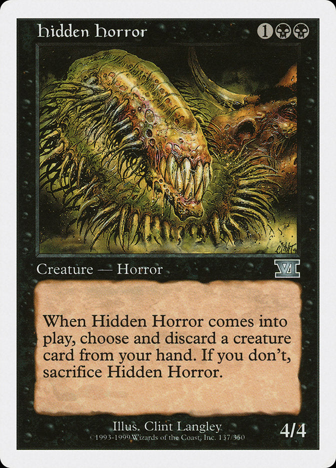 Hidden Horror [Classic Sixth Edition] | Shuffle n Cut Hobbies & Games