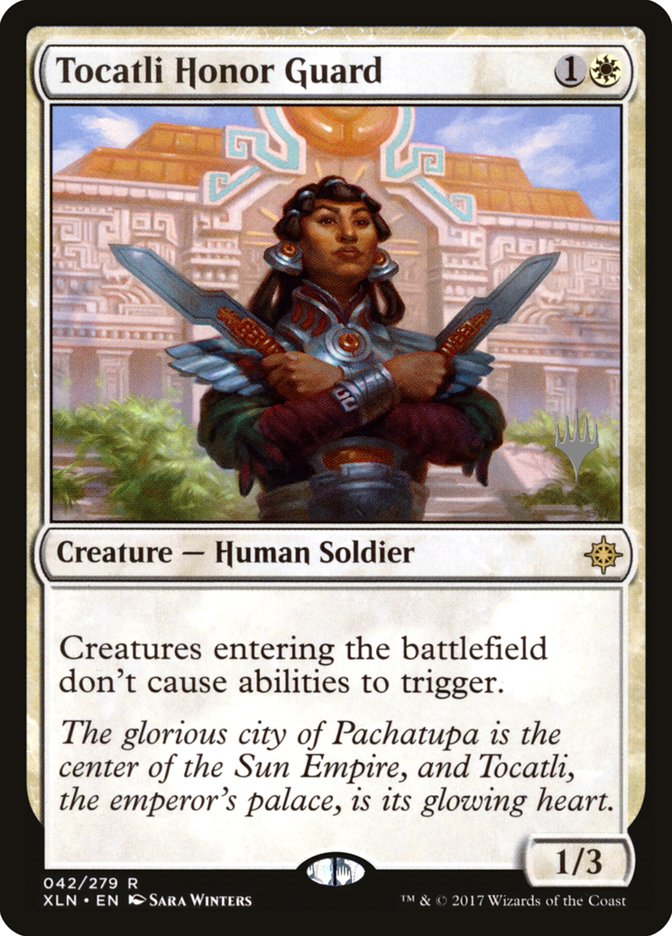 Tocatli Honor Guard (Promo Pack) [Ixalan Promos] | Shuffle n Cut Hobbies & Games